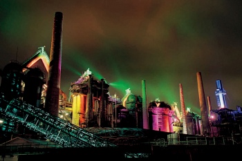 Installation "Licht - Lumière" von Hans-Peter Kuhn